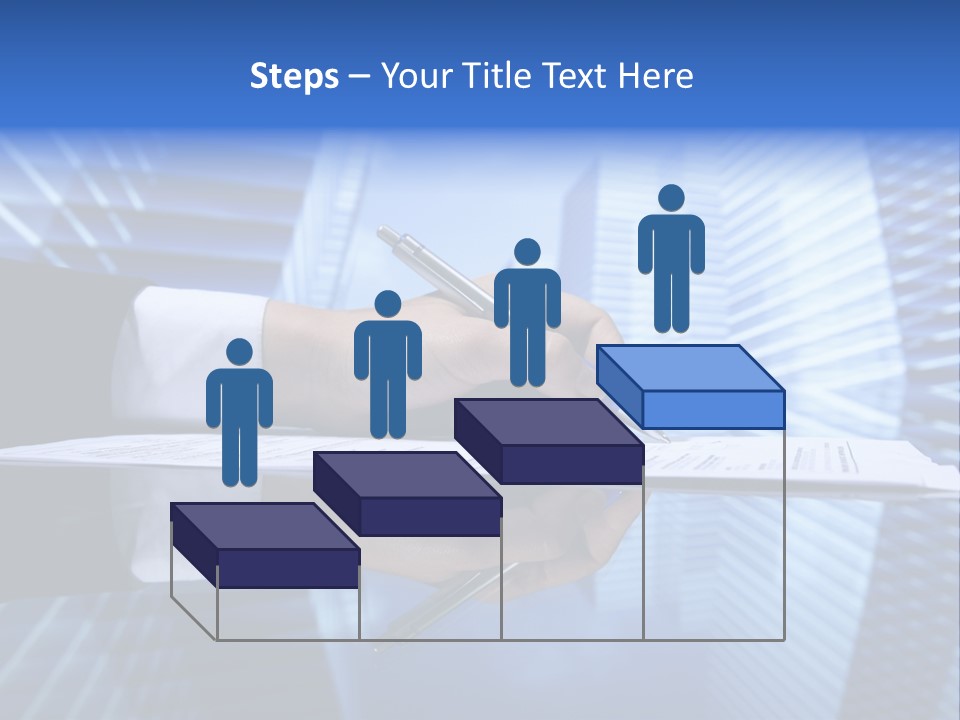 A Person Writing On A Piece Of Paper With A Pen PowerPoint Template