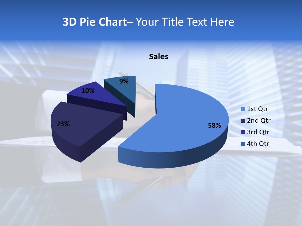 A Person Writing On A Piece Of Paper With A Pen PowerPoint Template