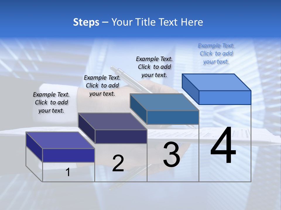 A Person Writing On A Piece Of Paper With A Pen PowerPoint Template