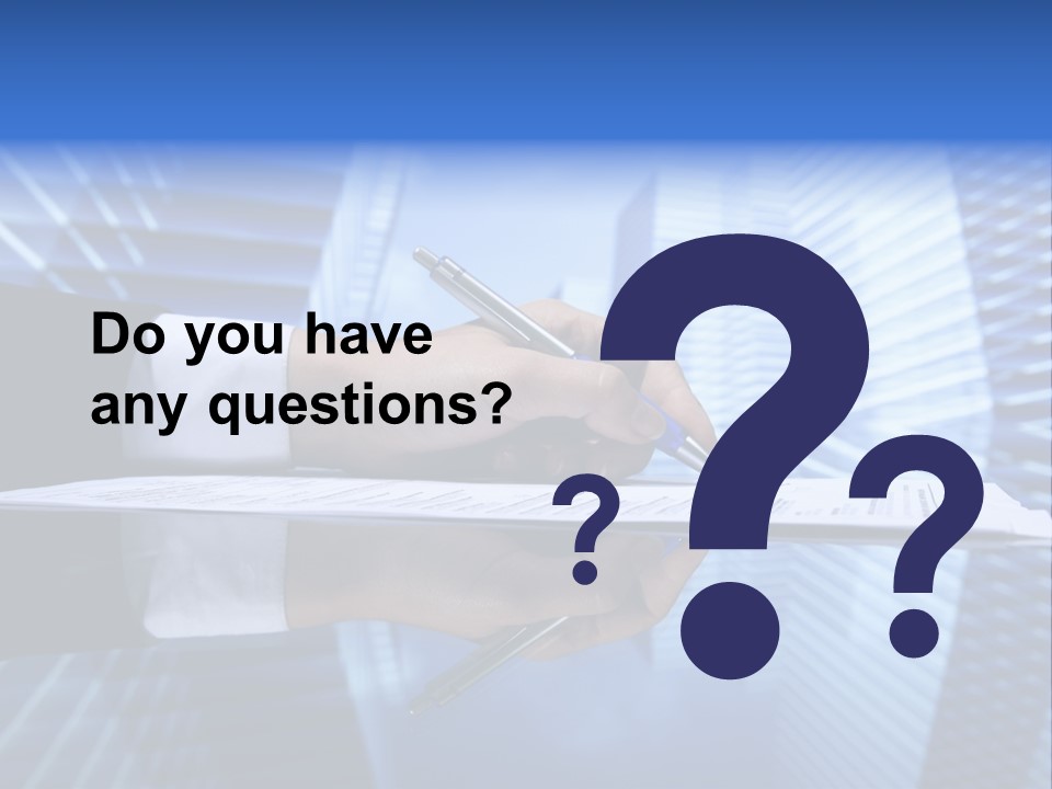 A Person Writing On A Piece Of Paper With A Pen PowerPoint Template