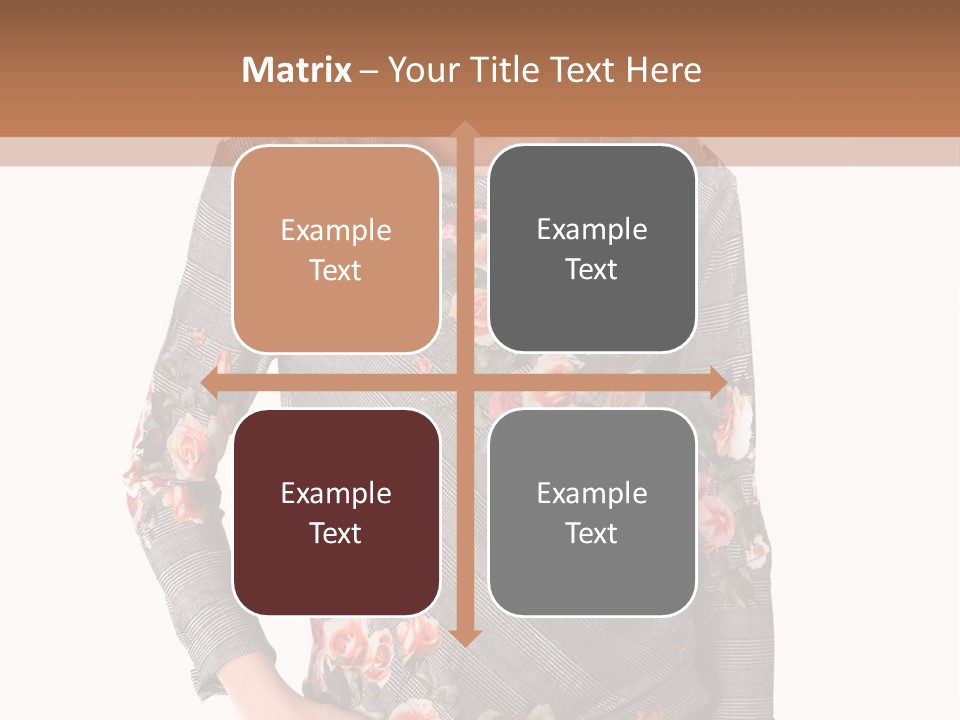 A Woman Standing In Front Of A Wall With Her Hands On Her Hips PowerPoint Template