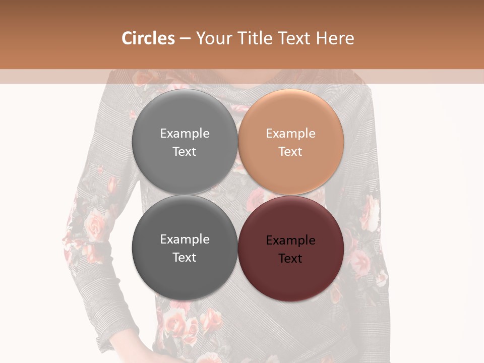 A Woman Standing In Front Of A Wall With Her Hands On Her Hips PowerPoint Template