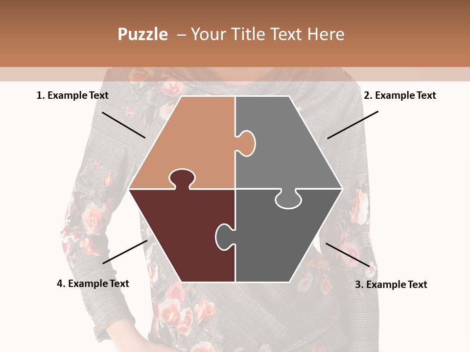 A Woman Standing In Front Of A Wall With Her Hands On Her Hips PowerPoint Template