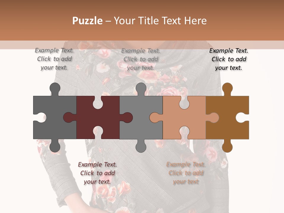 A Woman Standing In Front Of A Wall With Her Hands On Her Hips PowerPoint Template