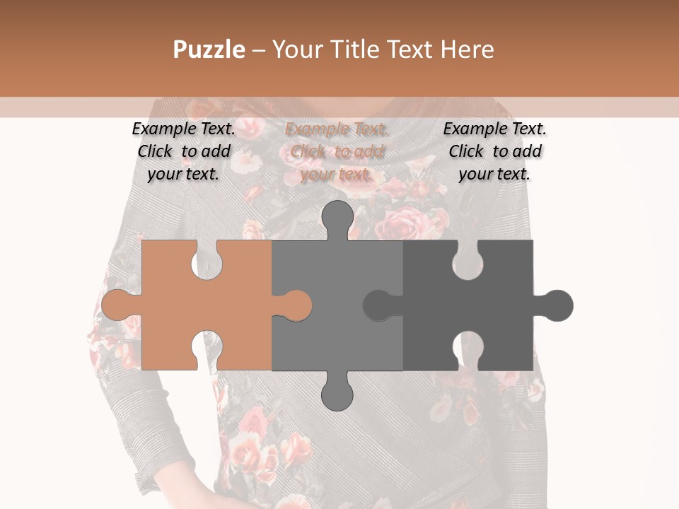 A Woman Standing In Front Of A Wall With Her Hands On Her Hips PowerPoint Template