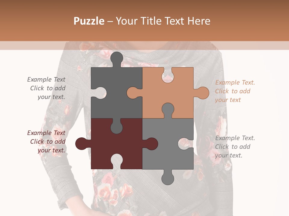 A Woman Standing In Front Of A Wall With Her Hands On Her Hips PowerPoint Template