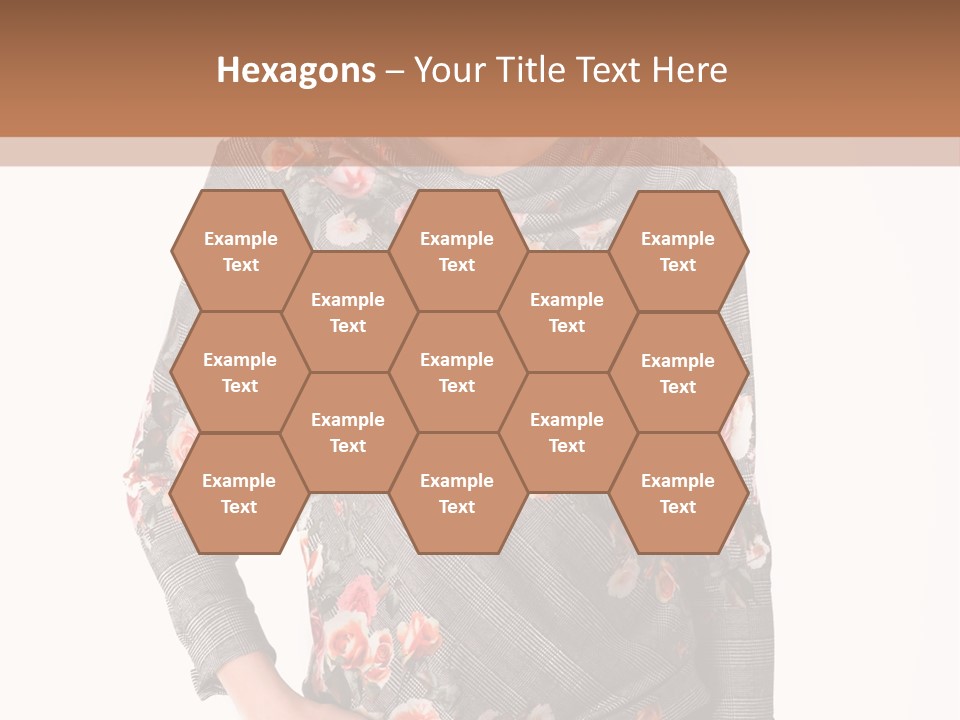 A Woman Standing In Front Of A Wall With Her Hands On Her Hips PowerPoint Template