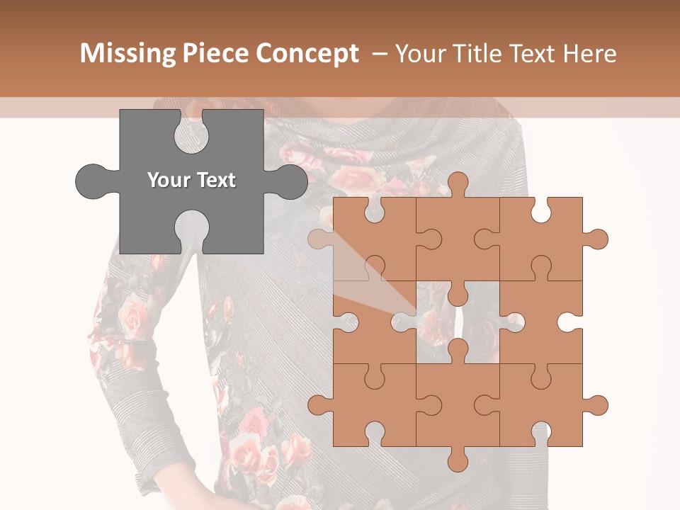 A Woman Standing In Front Of A Wall With Her Hands On Her Hips PowerPoint Template