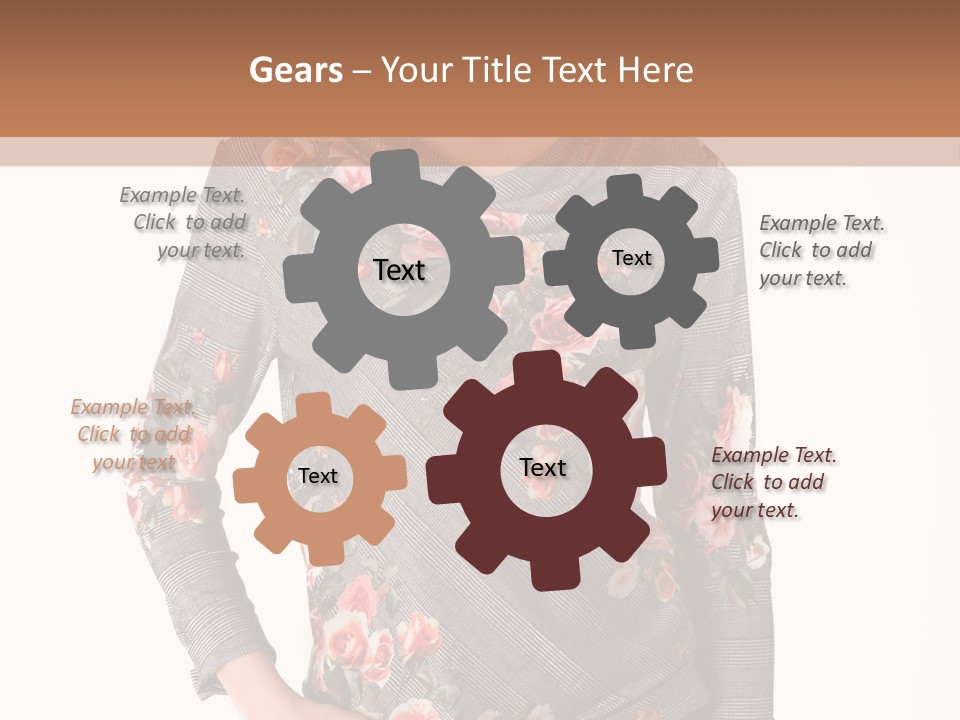 A Woman Standing In Front Of A Wall With Her Hands On Her Hips PowerPoint Template