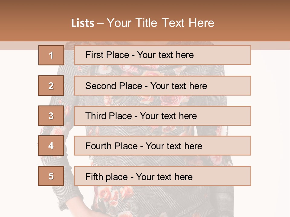 A Woman Standing In Front Of A Wall With Her Hands On Her Hips PowerPoint Template