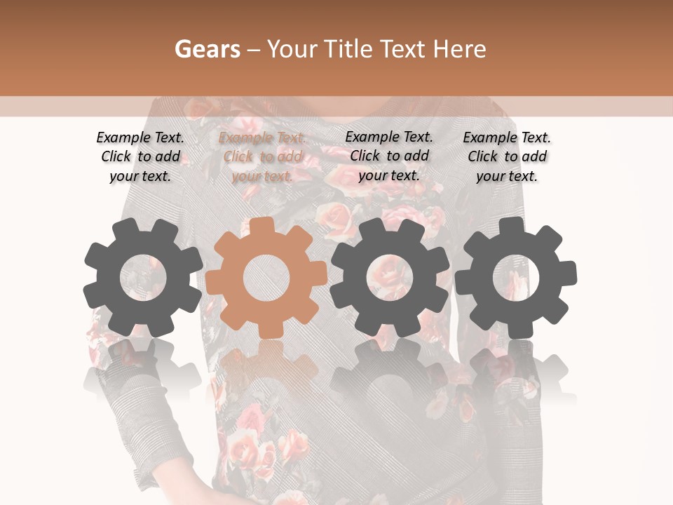 A Woman Standing In Front Of A Wall With Her Hands On Her Hips PowerPoint Template