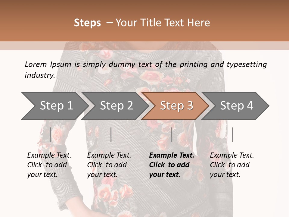 A Woman Standing In Front Of A Wall With Her Hands On Her Hips PowerPoint Template