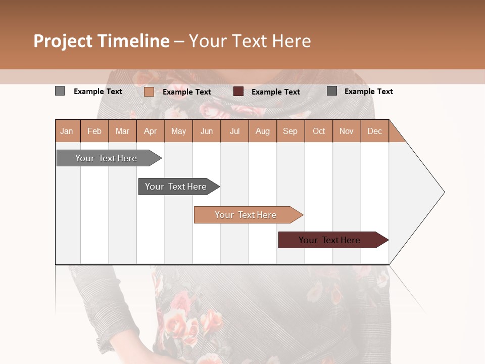 A Woman Standing In Front Of A Wall With Her Hands On Her Hips PowerPoint Template