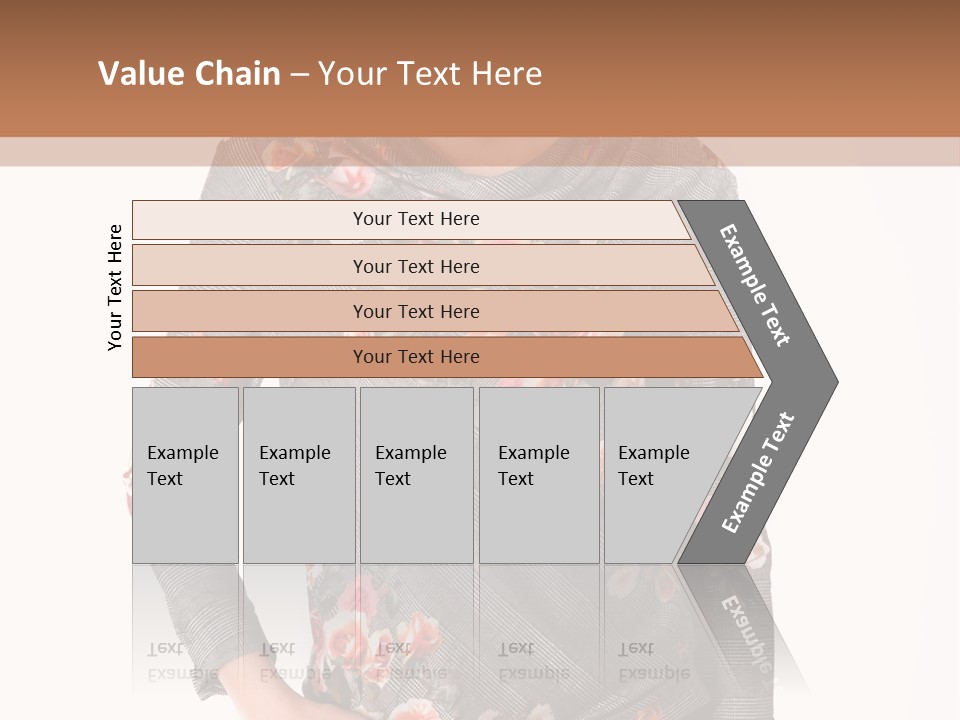 A Woman Standing In Front Of A Wall With Her Hands On Her Hips PowerPoint Template