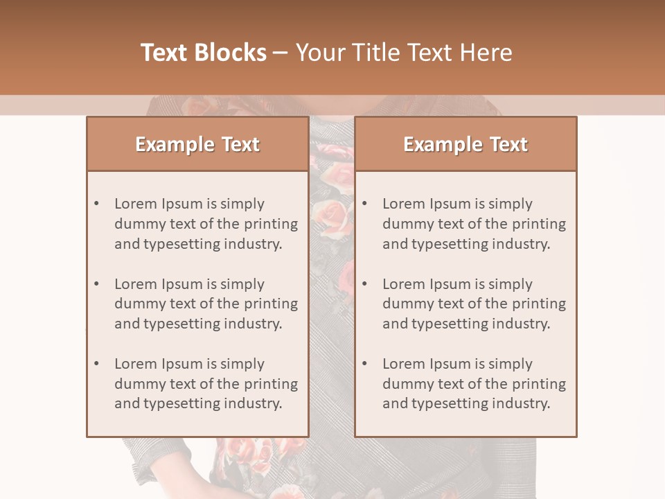 A Woman Standing In Front Of A Wall With Her Hands On Her Hips PowerPoint Template