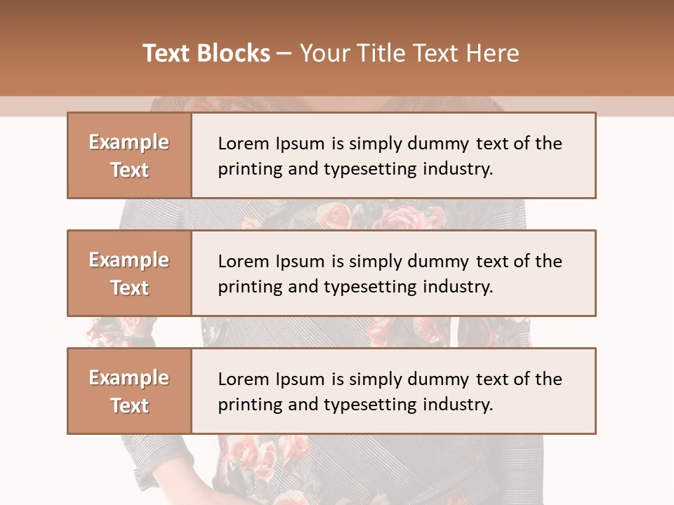 A Woman Standing In Front Of A Wall With Her Hands On Her Hips PowerPoint Template