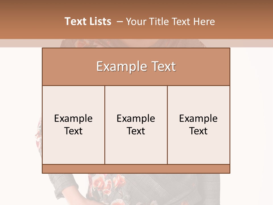 A Woman Standing In Front Of A Wall With Her Hands On Her Hips PowerPoint Template