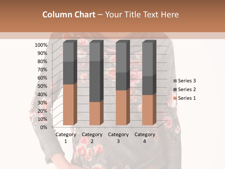 A Woman Standing In Front Of A Wall With Her Hands On Her Hips PowerPoint Template