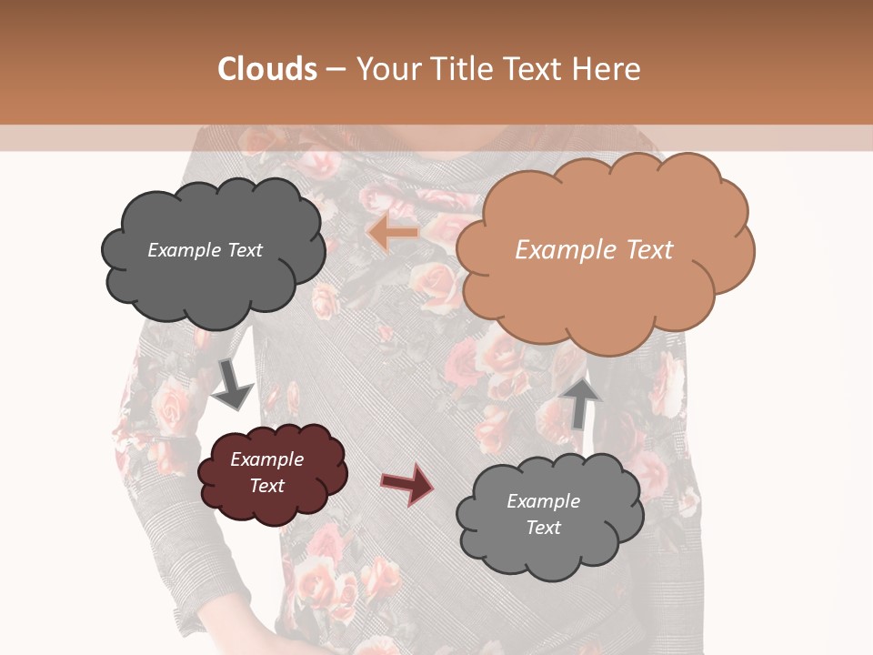 A Woman Standing In Front Of A Wall With Her Hands On Her Hips PowerPoint Template