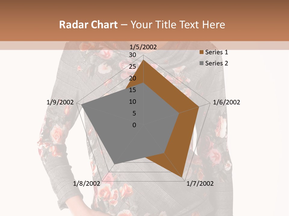 A Woman Standing In Front Of A Wall With Her Hands On Her Hips PowerPoint Template