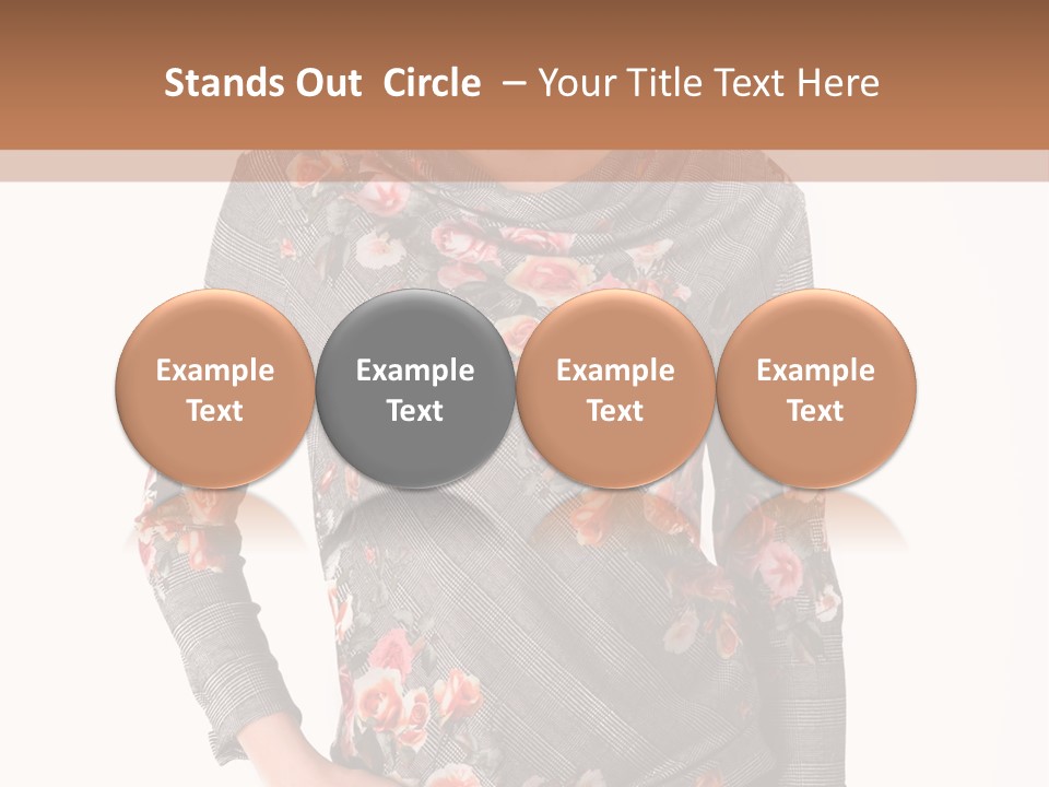 A Woman Standing In Front Of A Wall With Her Hands On Her Hips PowerPoint Template