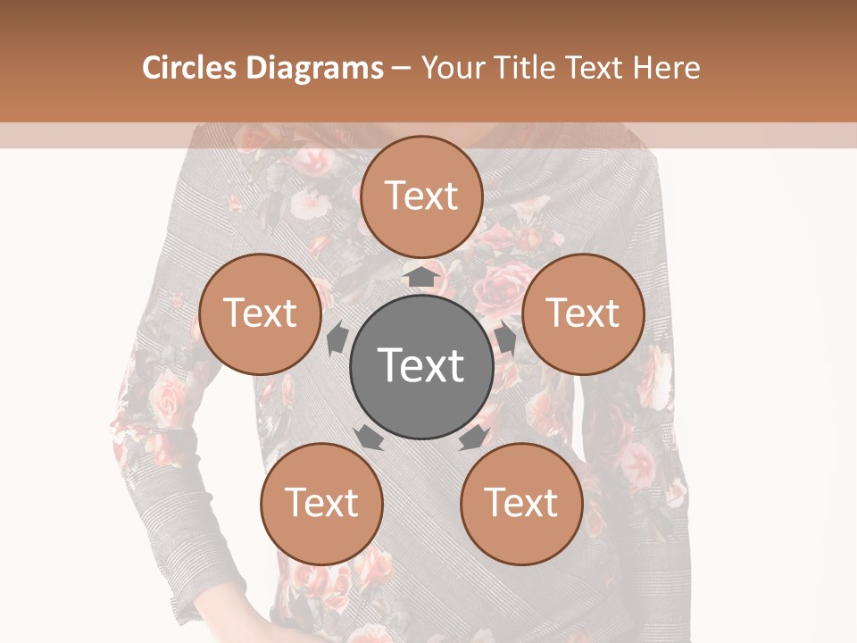 A Woman Standing In Front Of A Wall With Her Hands On Her Hips PowerPoint Template