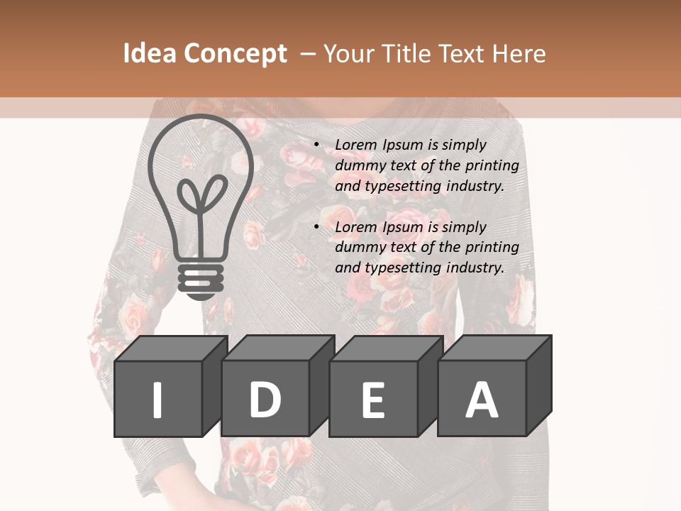 A Woman Standing In Front Of A Wall With Her Hands On Her Hips PowerPoint Template