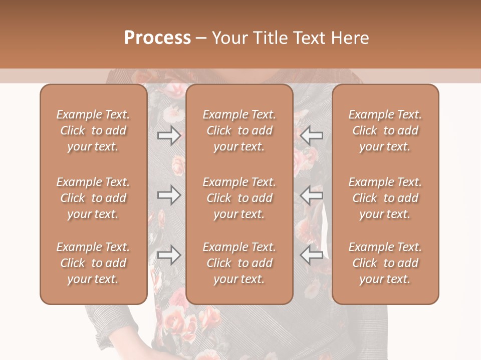 A Woman Standing In Front Of A Wall With Her Hands On Her Hips PowerPoint Template