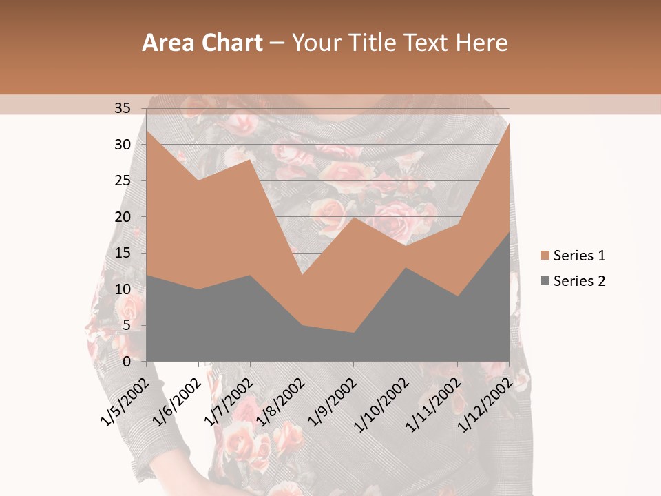 A Woman Standing In Front Of A Wall With Her Hands On Her Hips PowerPoint Template
