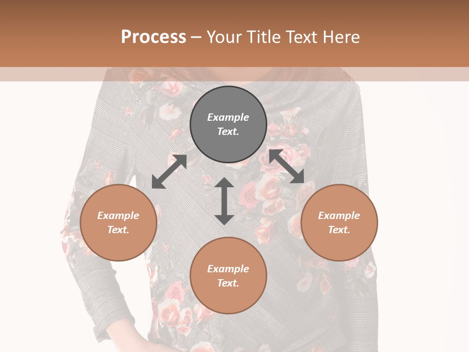 A Woman Standing In Front Of A Wall With Her Hands On Her Hips PowerPoint Template