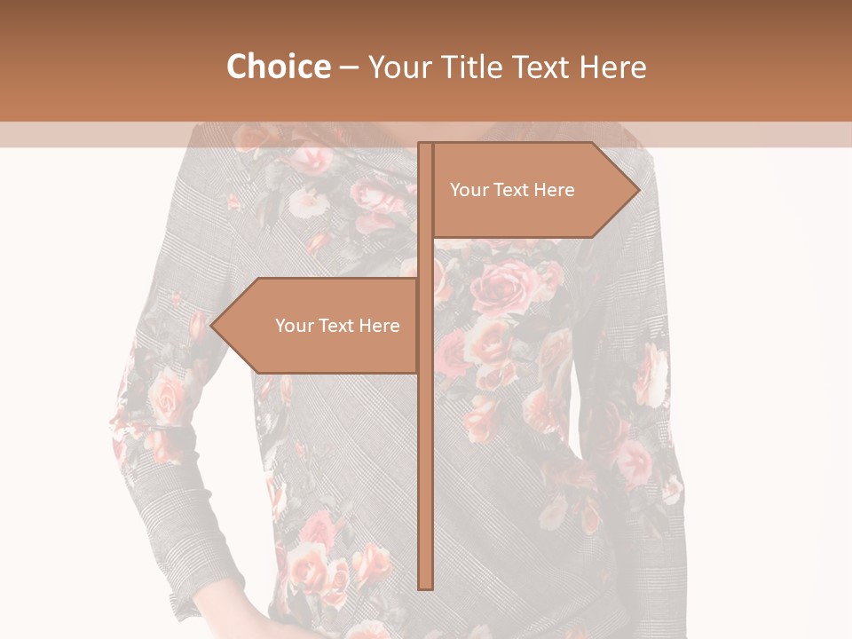 A Woman Standing In Front Of A Wall With Her Hands On Her Hips PowerPoint Template