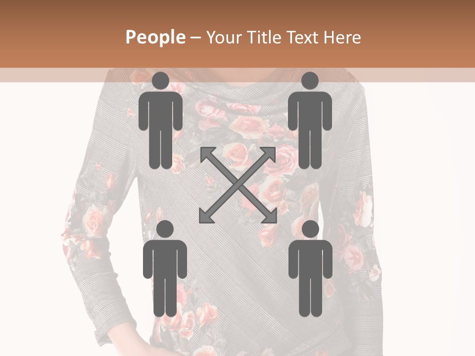 A Woman Standing In Front Of A Wall With Her Hands On Her Hips PowerPoint Template