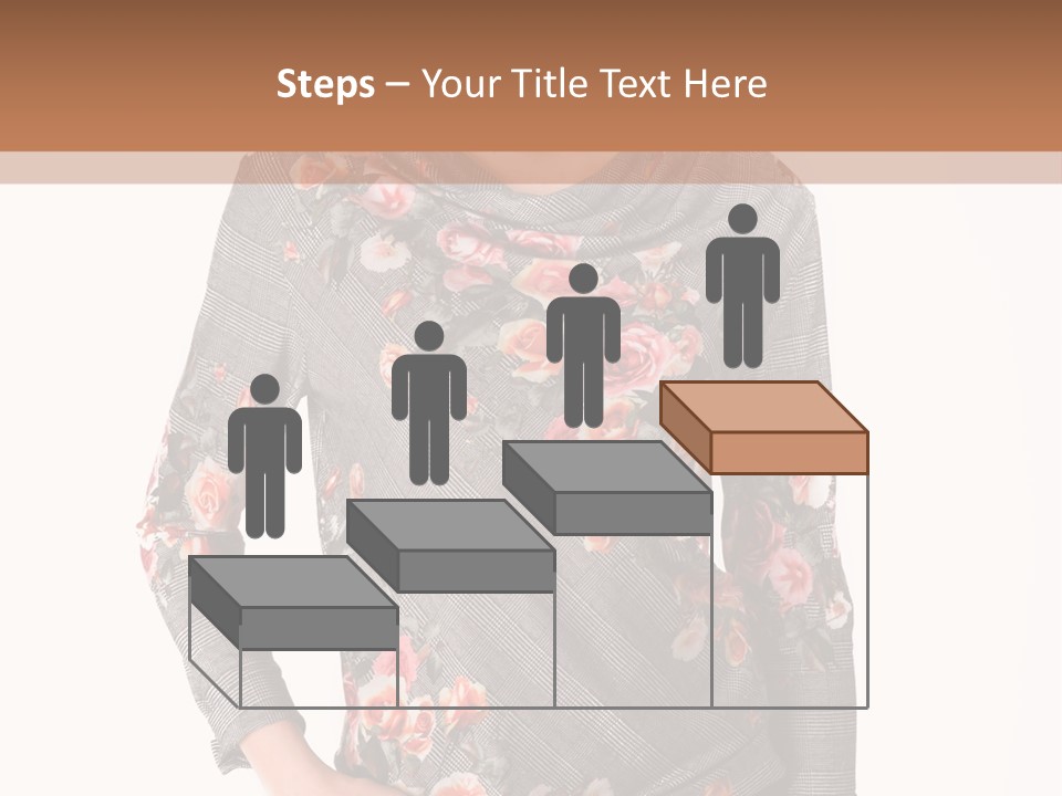 A Woman Standing In Front Of A Wall With Her Hands On Her Hips PowerPoint Template