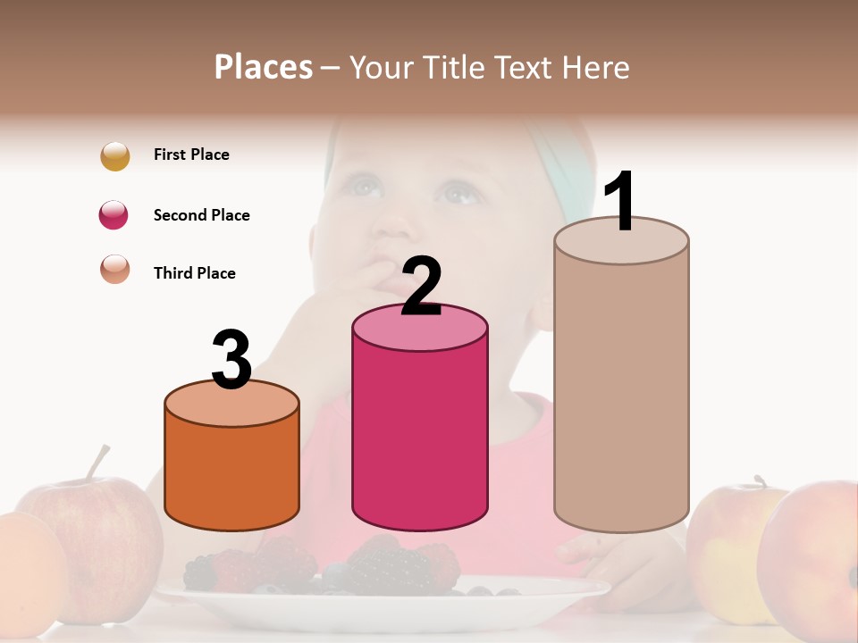 A Little Girl Sitting At A Table Eating Food PowerPoint Template