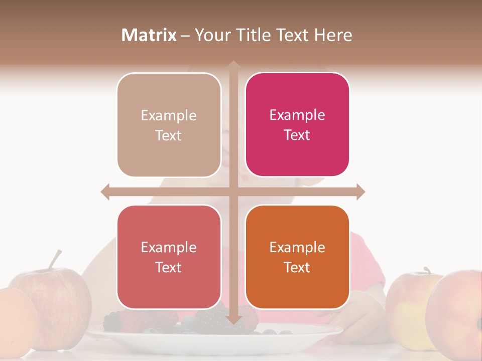 A Little Girl Sitting At A Table Eating Food PowerPoint Template