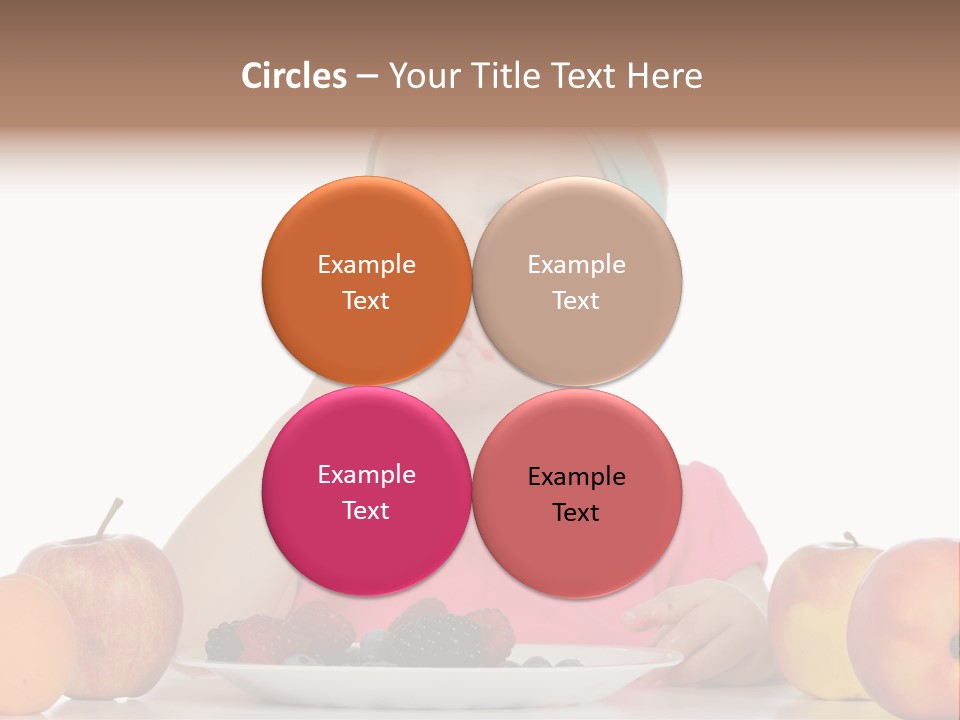 A Little Girl Sitting At A Table Eating Food PowerPoint Template