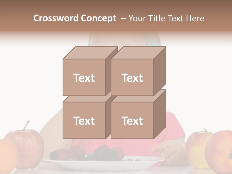 A Little Girl Sitting At A Table Eating Food PowerPoint Template