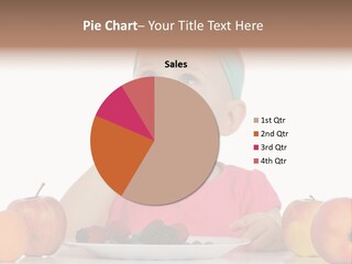 A Little Girl Sitting At A Table Eating Food PowerPoint Template