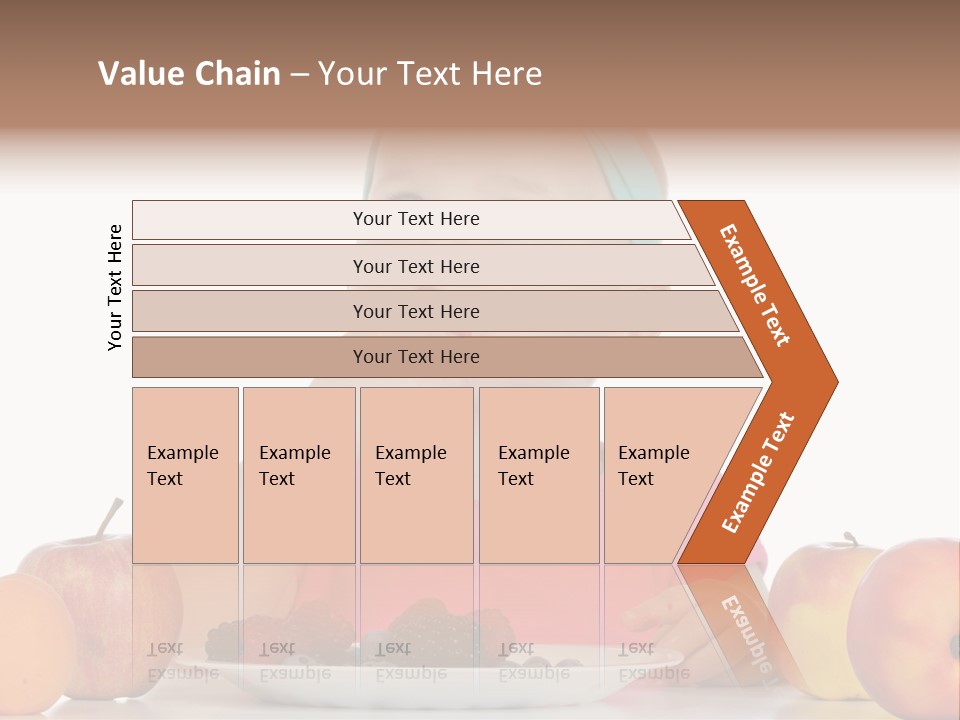 A Little Girl Sitting At A Table Eating Food PowerPoint Template