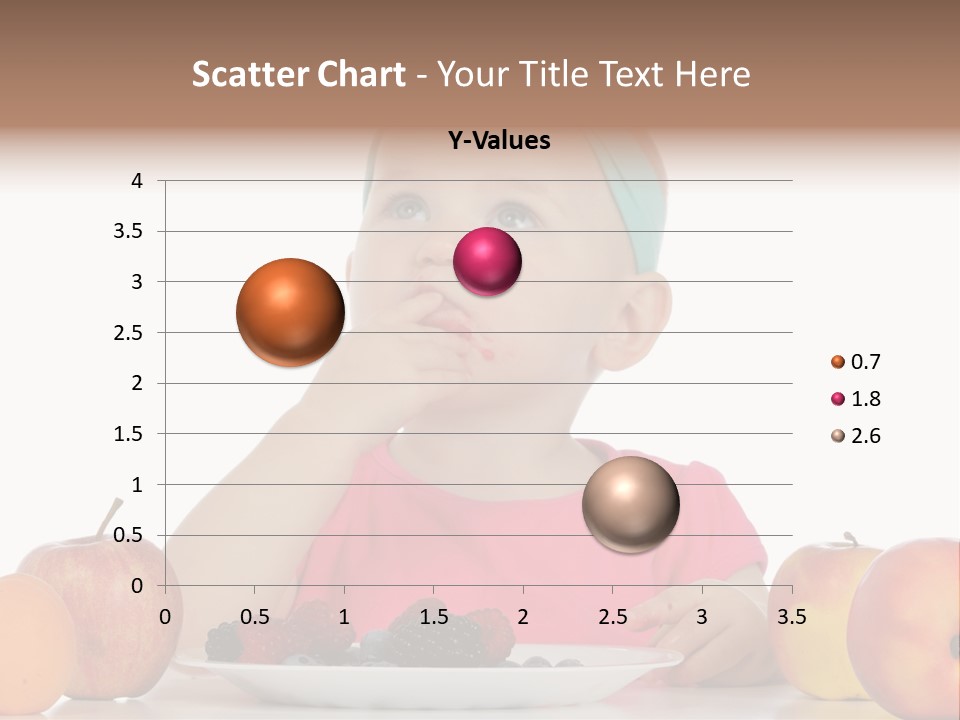 A Little Girl Sitting At A Table Eating Food PowerPoint Template