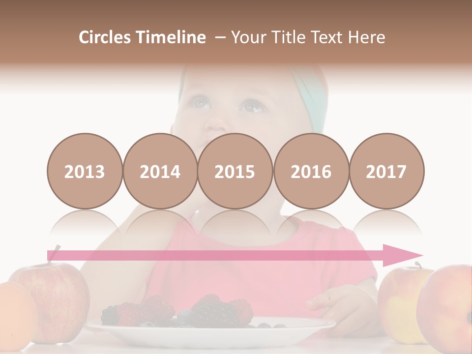 A Little Girl Sitting At A Table Eating Food PowerPoint Template