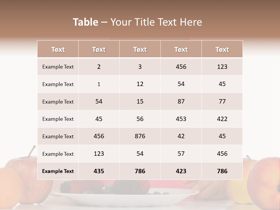 A Little Girl Sitting At A Table Eating Food PowerPoint Template
