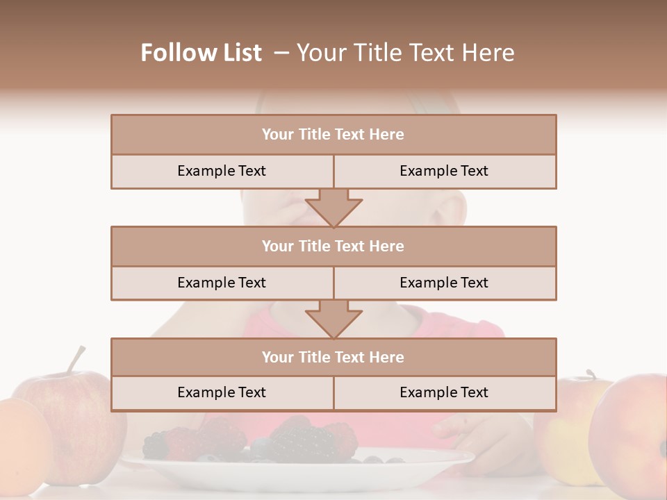 A Little Girl Sitting At A Table Eating Food PowerPoint Template