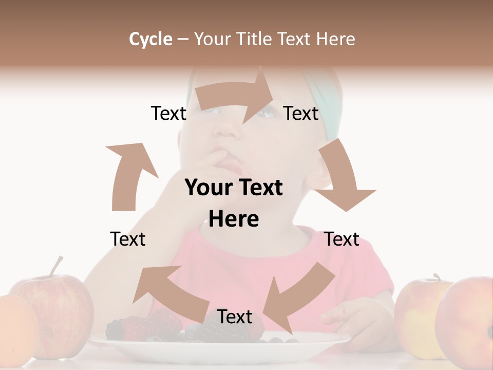 A Little Girl Sitting At A Table Eating Food PowerPoint Template