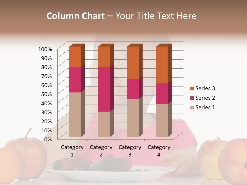 A Little Girl Sitting At A Table Eating Food PowerPoint Template