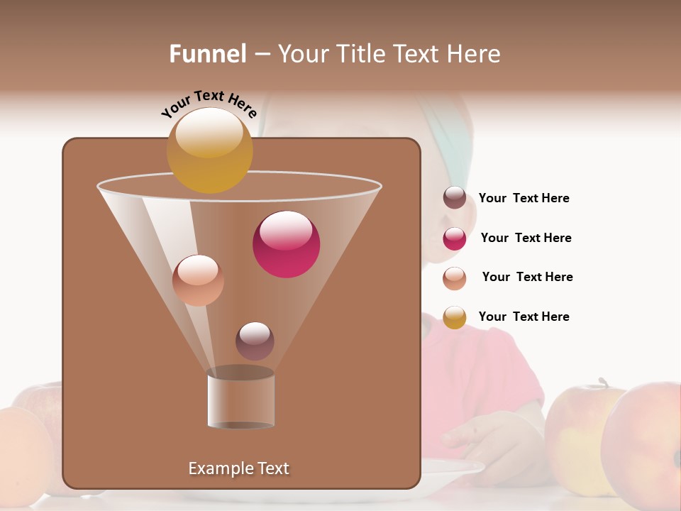 A Little Girl Sitting At A Table Eating Food PowerPoint Template