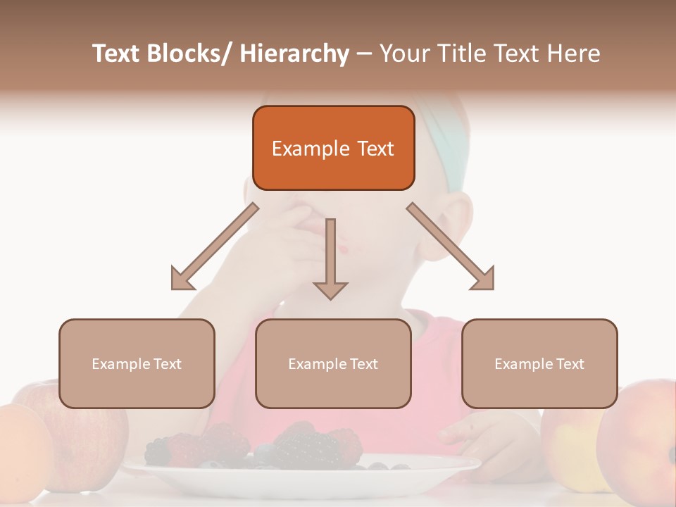 A Little Girl Sitting At A Table Eating Food PowerPoint Template