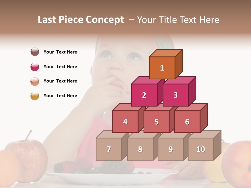 A Little Girl Sitting At A Table Eating Food PowerPoint Template