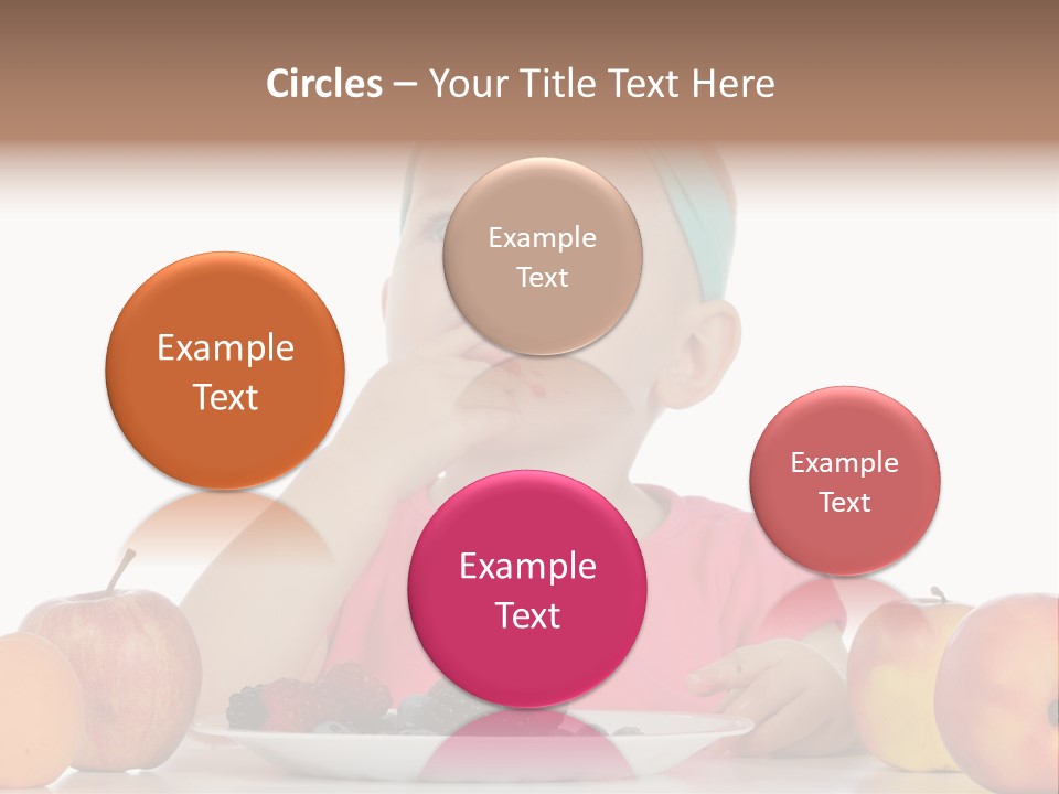 A Little Girl Sitting At A Table Eating Food PowerPoint Template