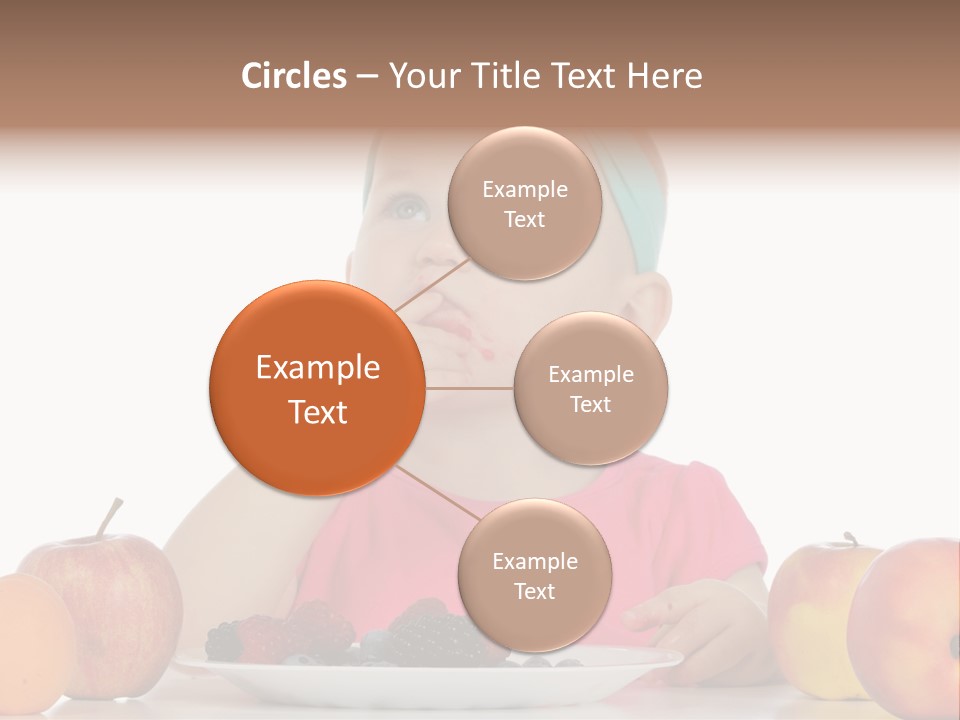 A Little Girl Sitting At A Table Eating Food PowerPoint Template